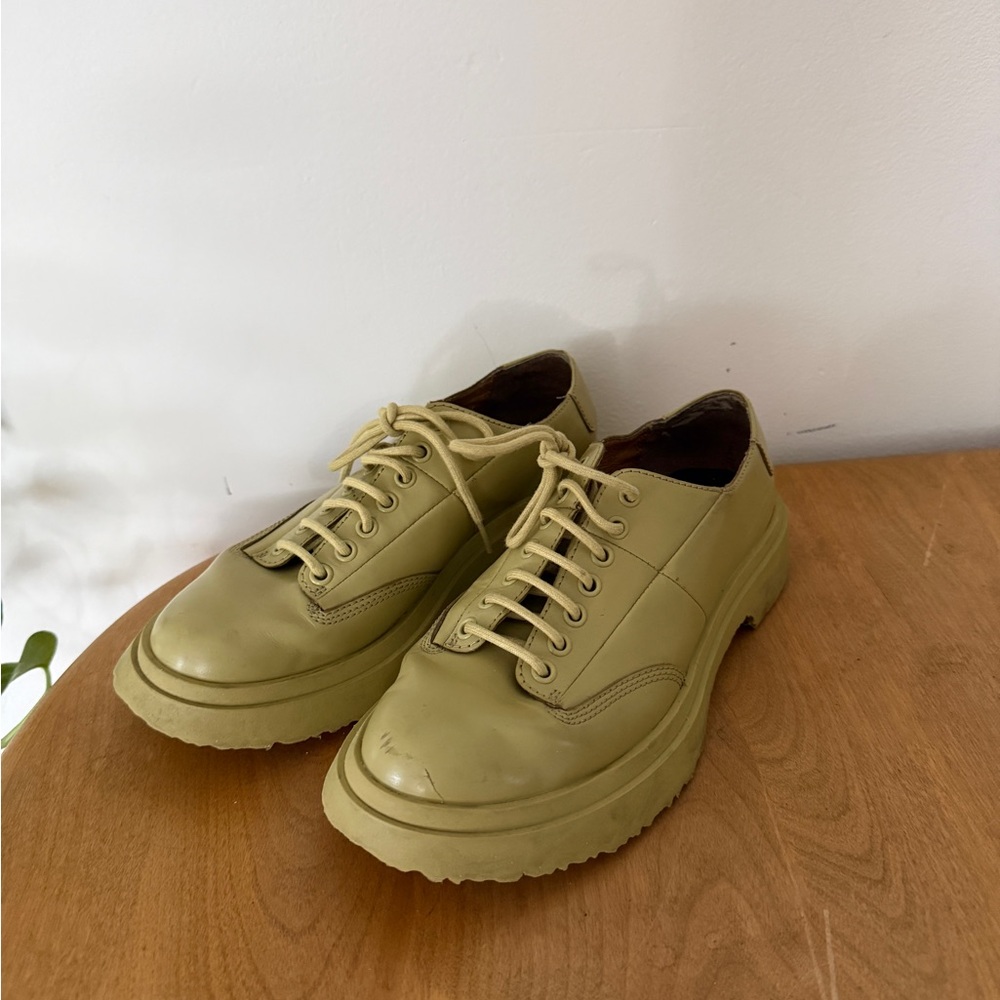Camper Green Walden Leather Shoes - Picture 5 of 5